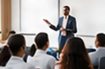 Formateur devant un groupe de participants en salle